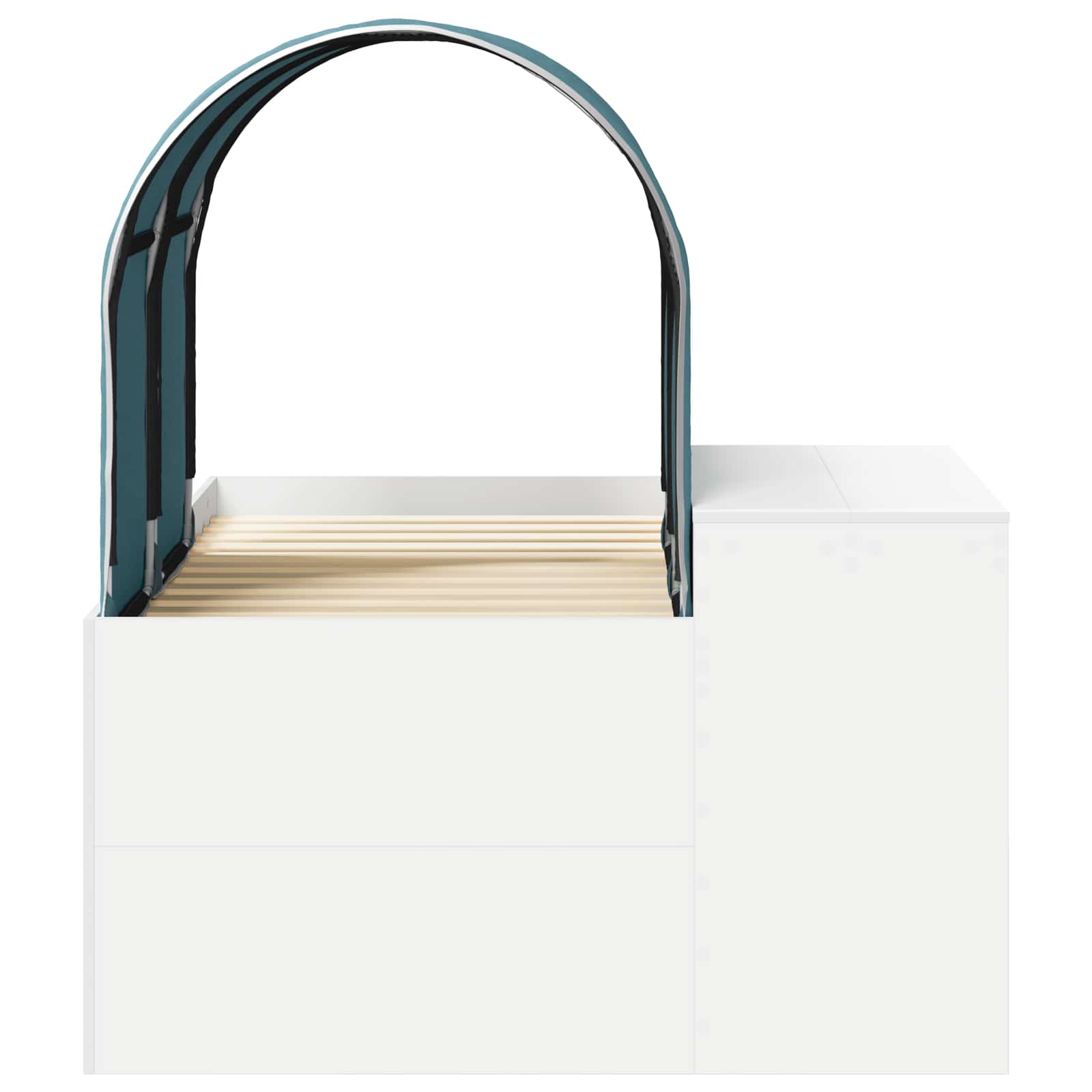 Krevet s Tunnels 4 pcs Artisian hrast i svijetlo plava