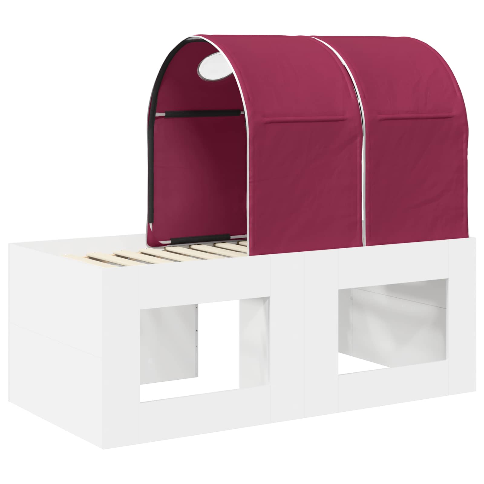 Krevet s Tunnels 4 pcs Artisian hrast i crvena