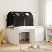 Krevet s Tunnels 4 pcs Artisian hrast i crna Konstruirano drvo