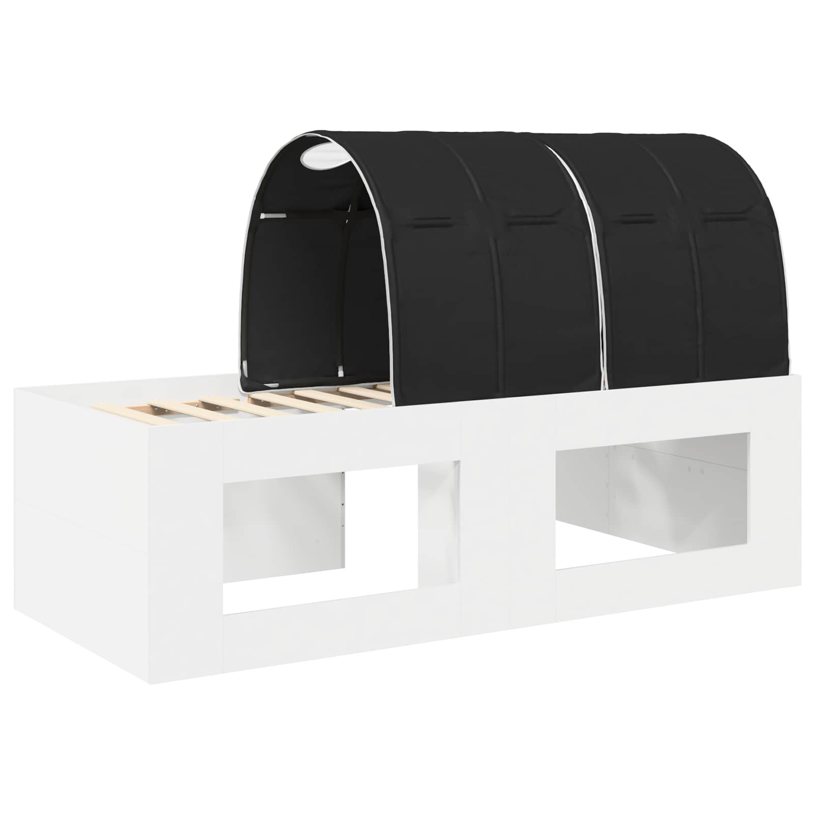 Krevet s Tunnels 4 pcs Bijela i crna Konstruirano drvo