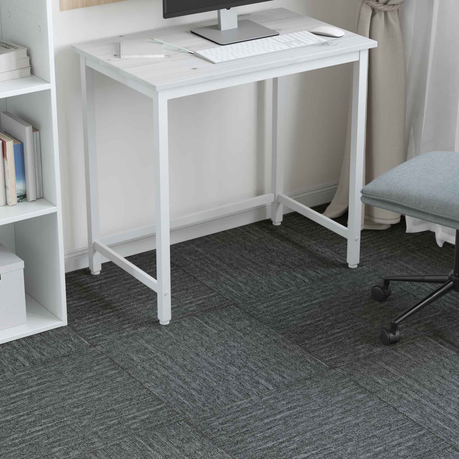 Tepih pločica Rock siva 50 x 50 cm 4 pcs PP i bitumen