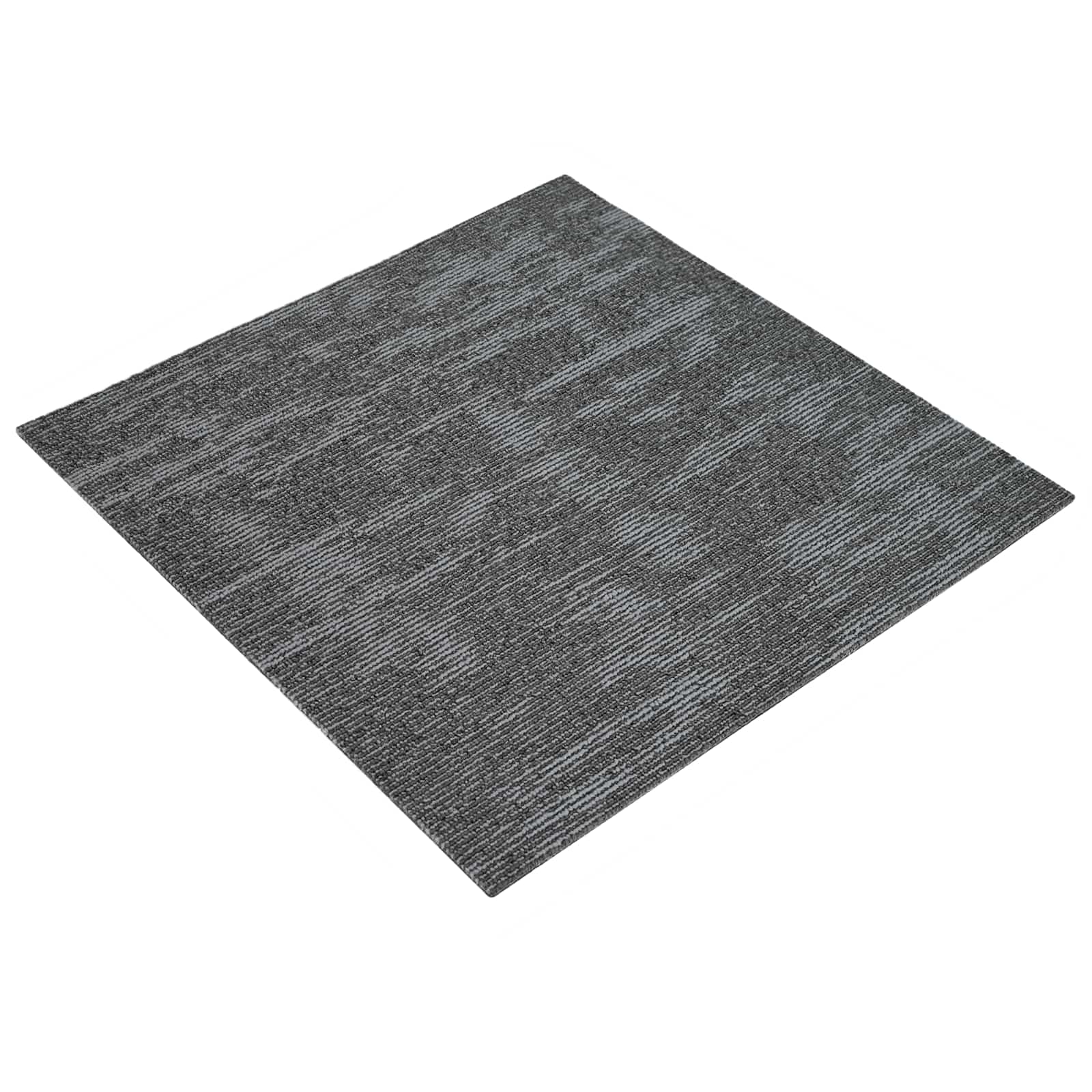 Tepih pločica Sivi ugljen 50 x 50 cm 36 pcs PP i bitumen