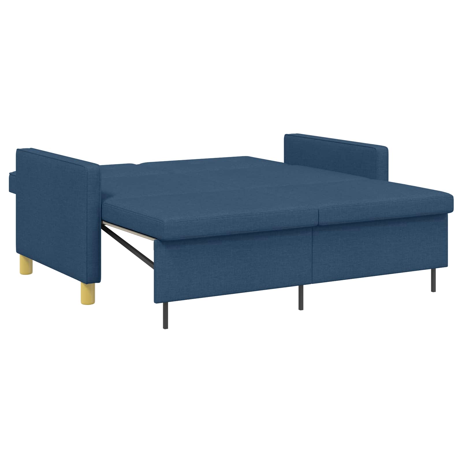 Krevet-sofa na razvlačenje Plava Tkanina