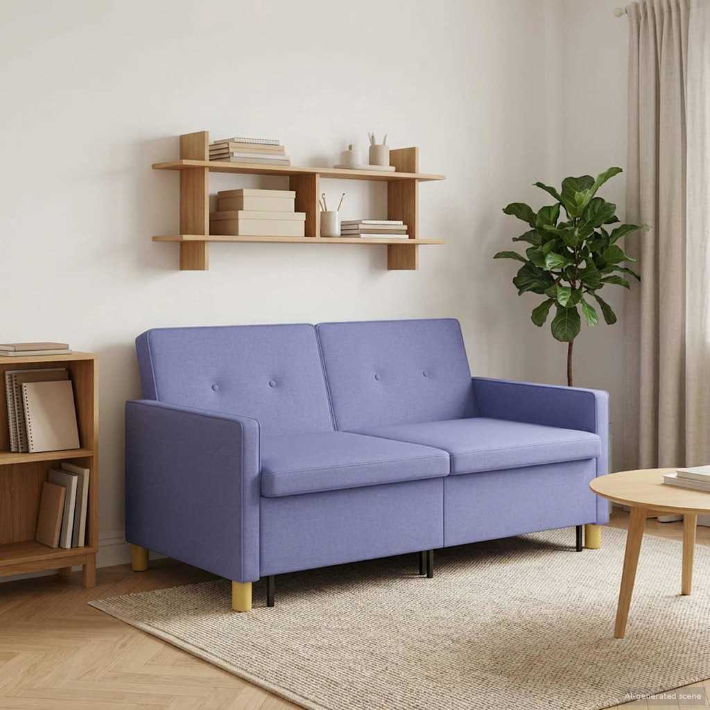 Krevet-sofa na razvlačenje Traper plava Tkanina