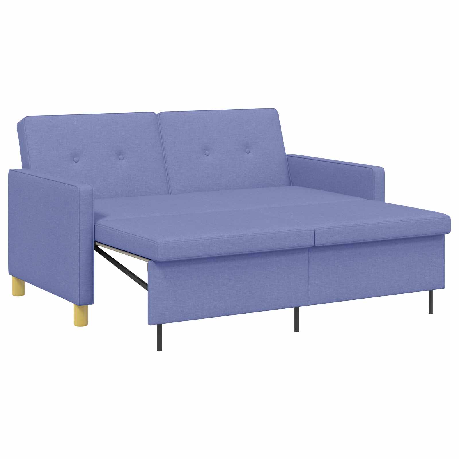 Krevet-sofa na razvlačenje Traper plava Tkanina