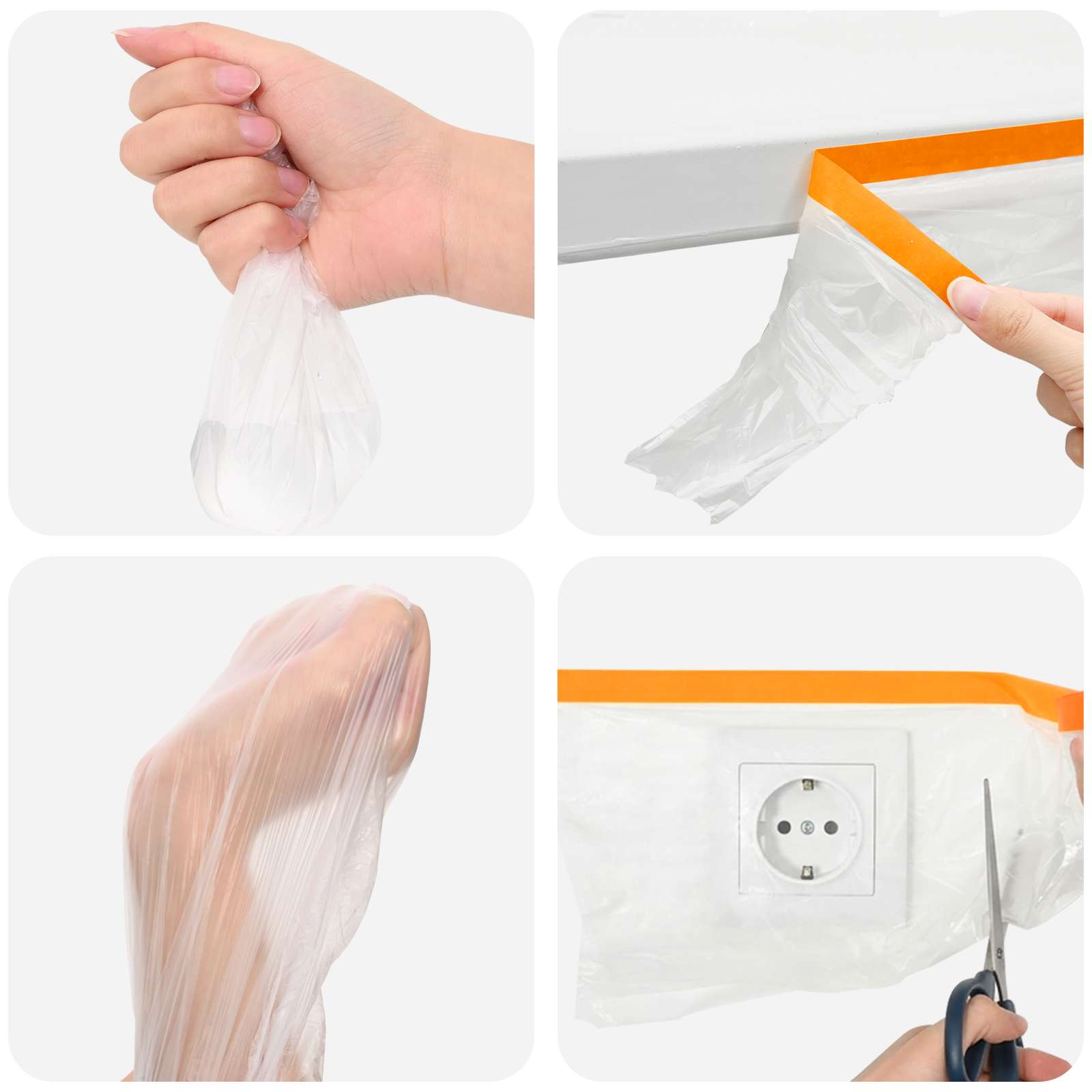 Prozračna ploča s ljepilom 6 pcs *Transparent*an 140 x 3300 cm