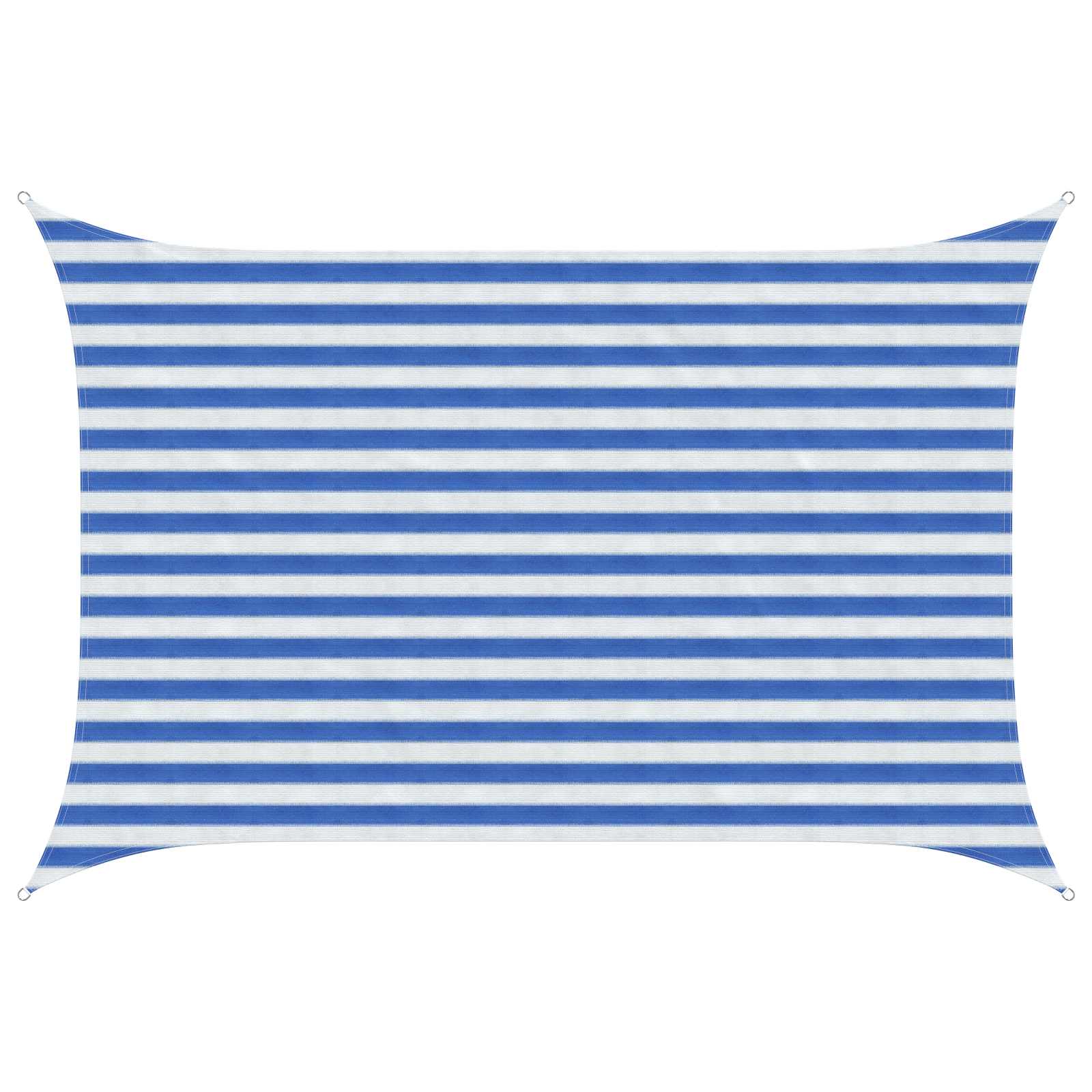 Jedrilica za sunčevu sjenu Plava i bijela 2 x 3,5 m HDPE