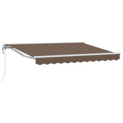 Povlačivi tende Sivosmeđa 2,5 x 2 m Poliester i aluminij