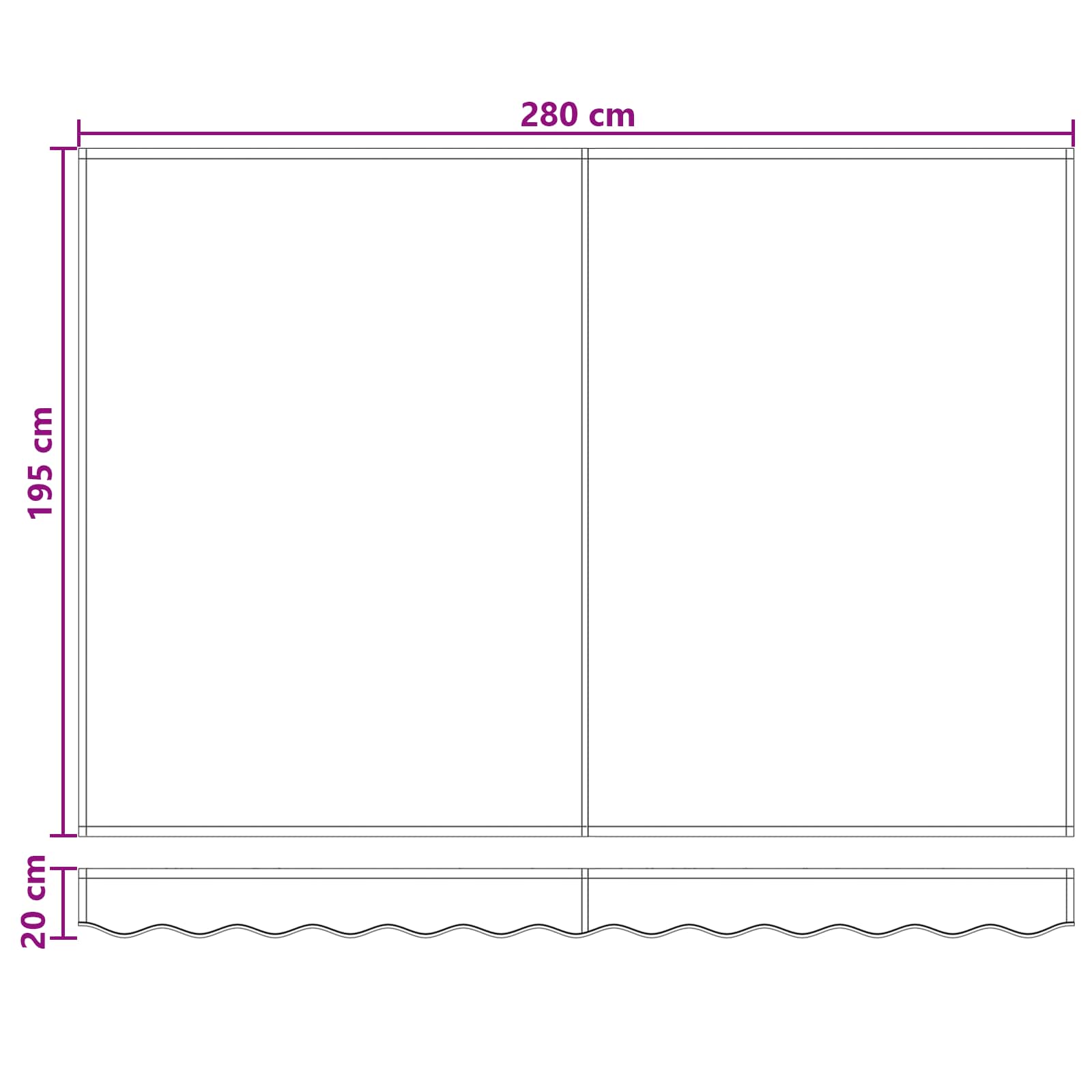 Električna retraktabilna tenda Pijesak