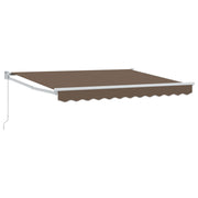 Povlačivi tende Sivosmeđa 3,5 x 2 m 100% Poliester i Aluminij