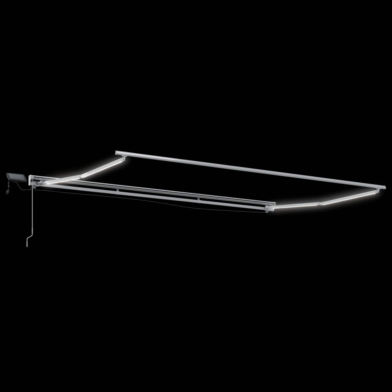 Ručni okvir tende s LED-ima Pijesak 3,5 x 2 m
