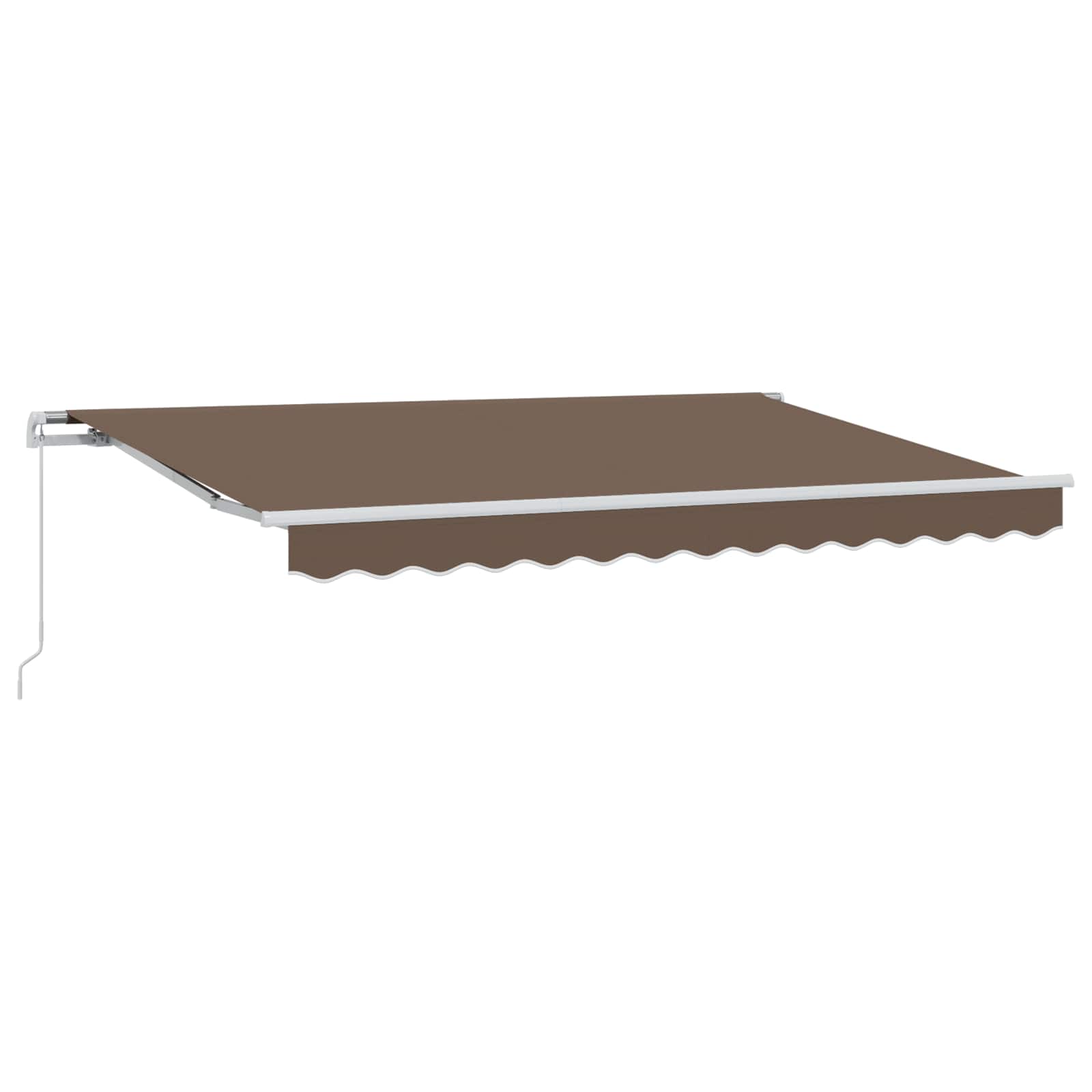 Skrovita tenda Sivosmeđa 3,5 x 2 m tkanina