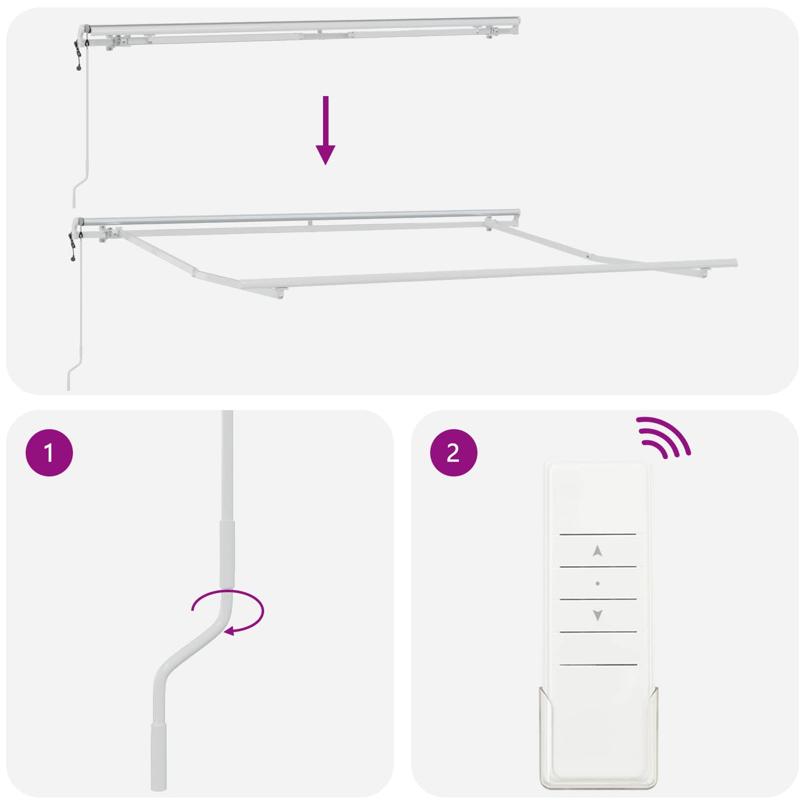 Skrovita tenda Sivosmeđa 3,5 x 2 m tkanina