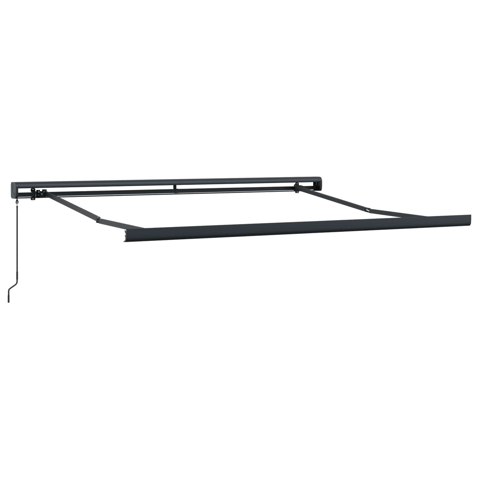 Povlačivi tende Sivosmeđa 300 x 250 cm Platno i Aluminij