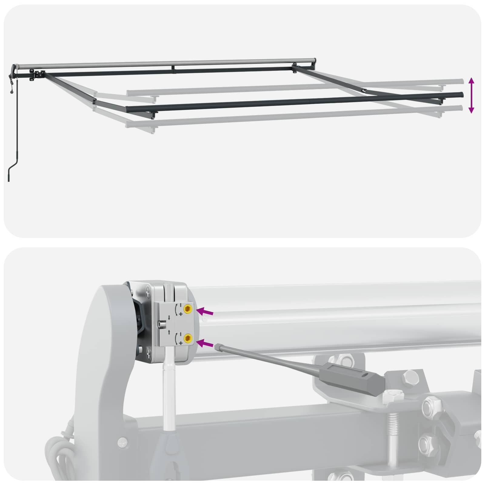 Povlačivi tende Pijesak 400 × 300 cm Tkanina i Aluminij