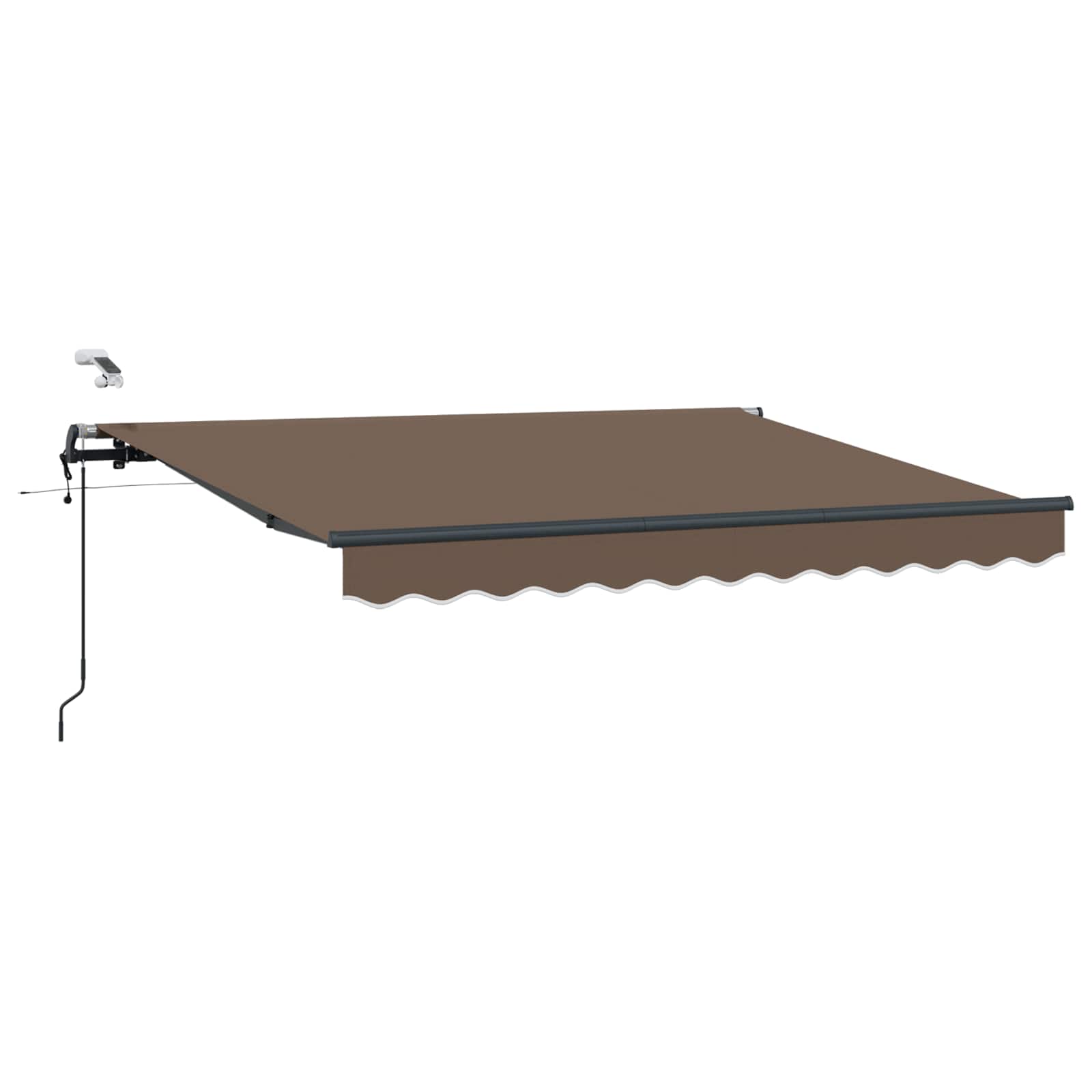 Tkanina za tende Sivosmeđa 400 × 350 cm Poliester