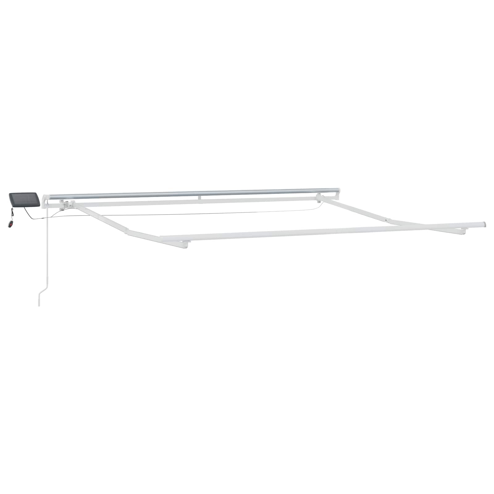 Povlačivi tende Sivosmeđa 450 × 300 cm Tkanina i Aluminij