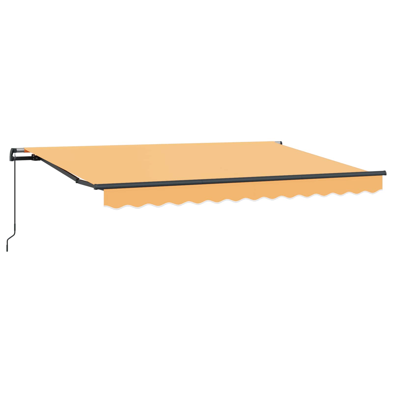 Povlačivi tende Pijesak 450 × 300 cm Poliester i aluminij