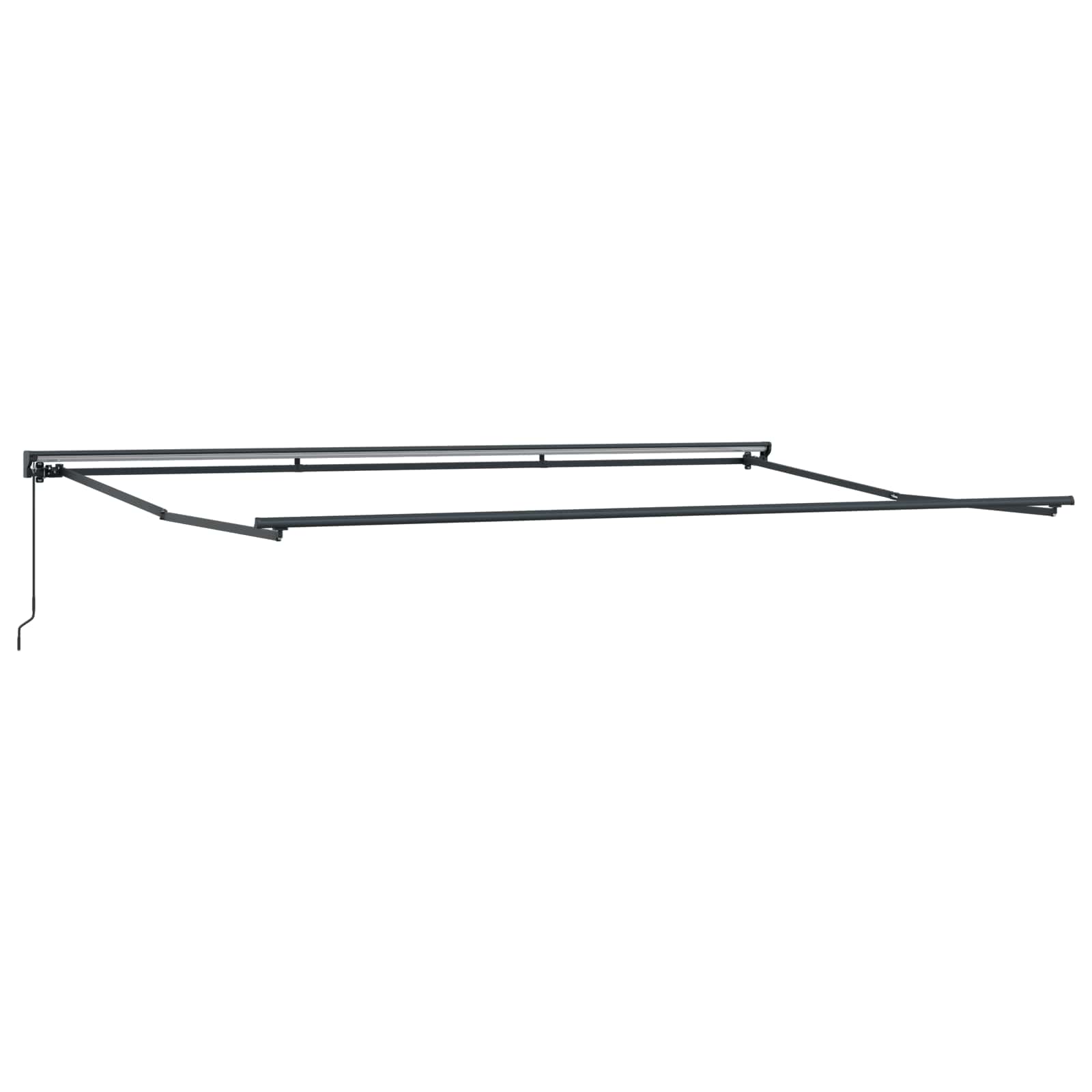Povlačivi tende Pijesak 4,5 × 3 m Poliester i aluminij