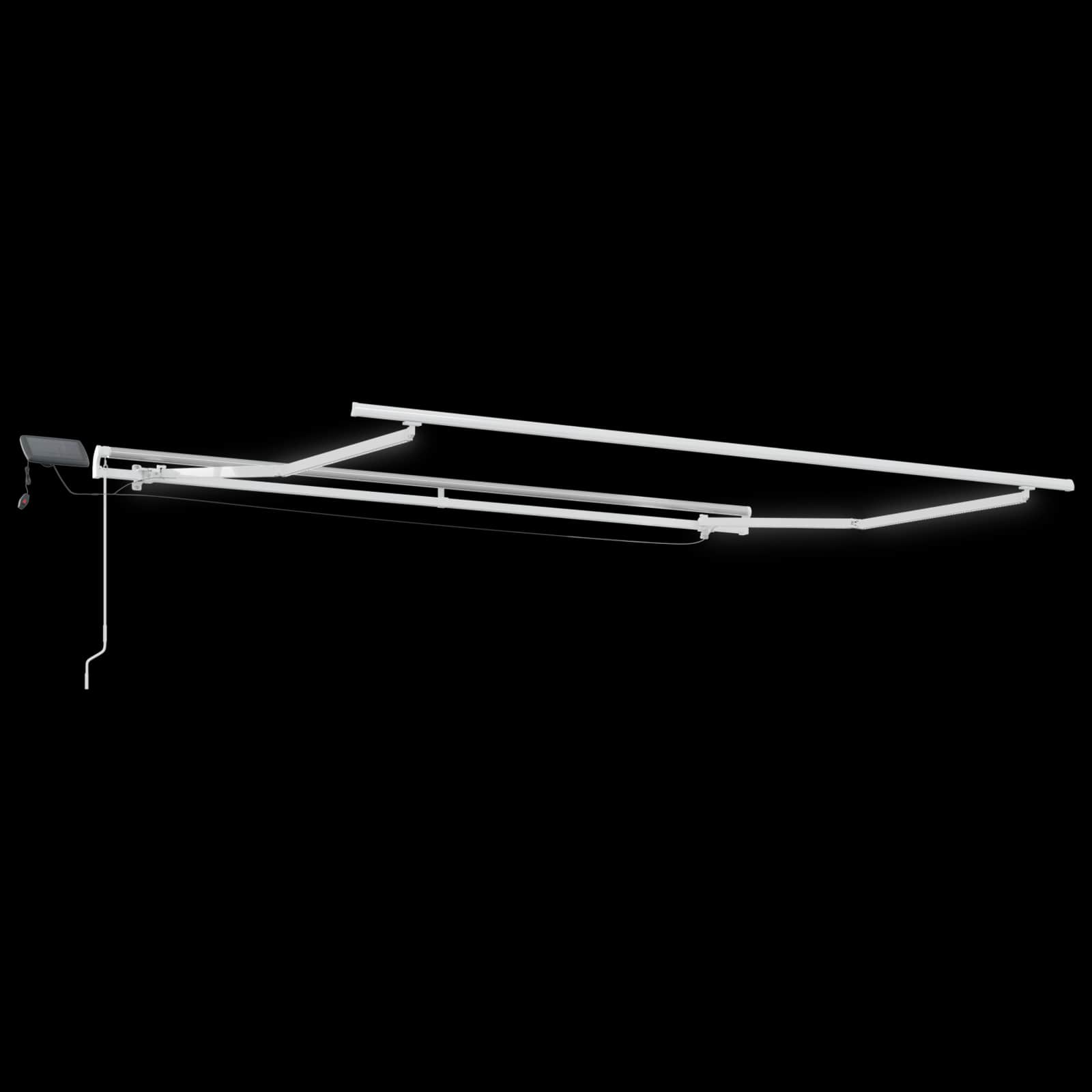 Povlačivi tende Sivosmeđa 500 × 350 cm Tkanina i Aluminij