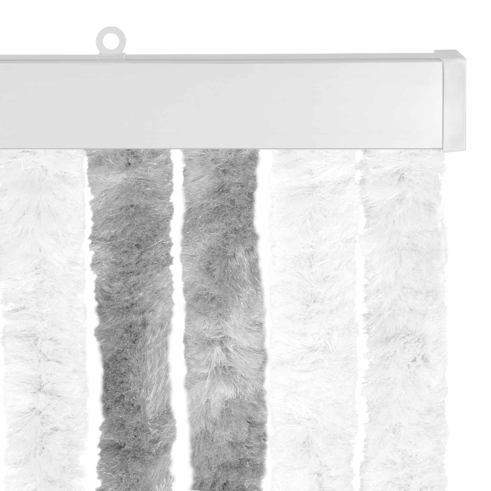 Zavjesa protiv insekata Chenille Siva i bijela 90 x 200 cm