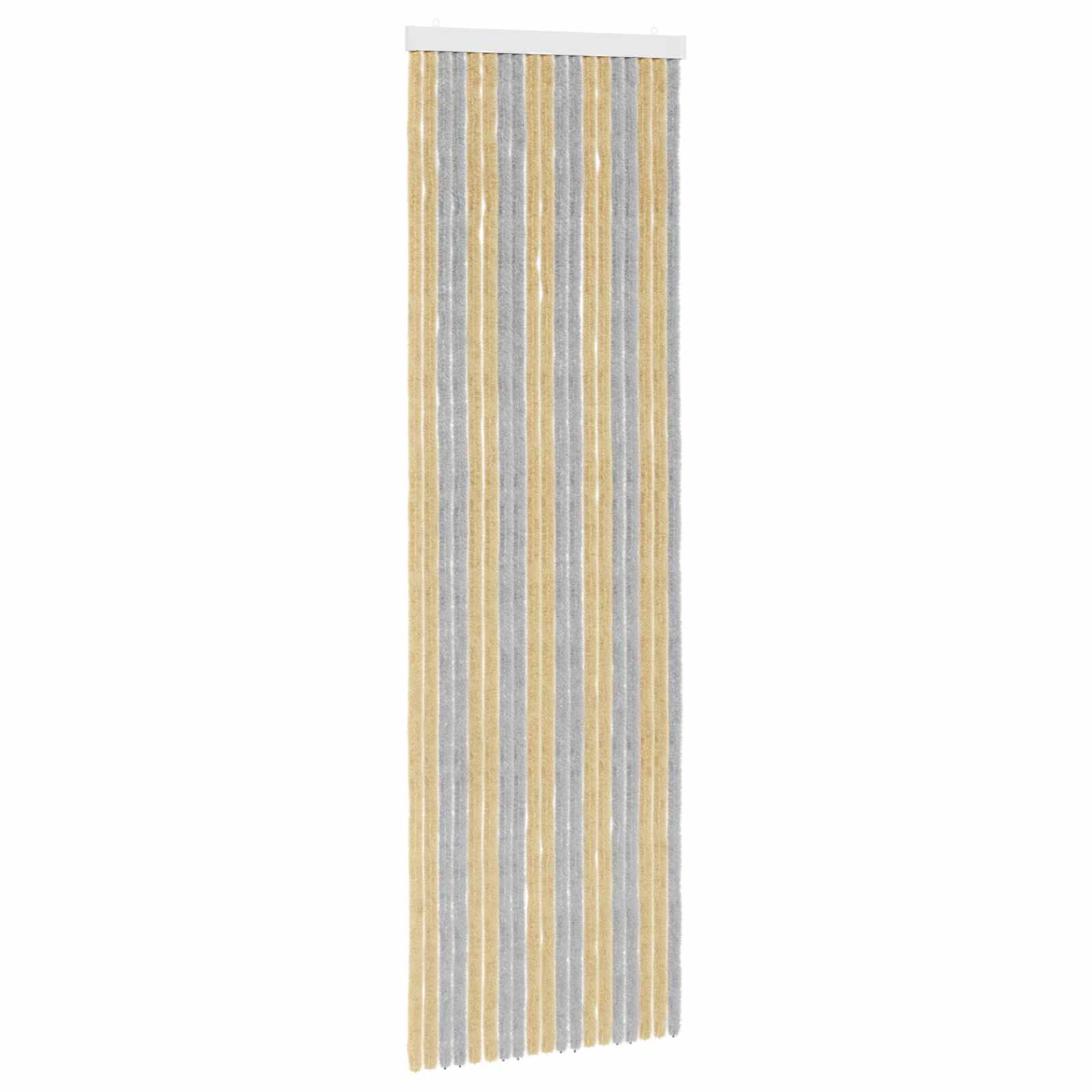 Zavjesa protiv insekata Chenille Siva i bež 56 x 185 cm 100% PP