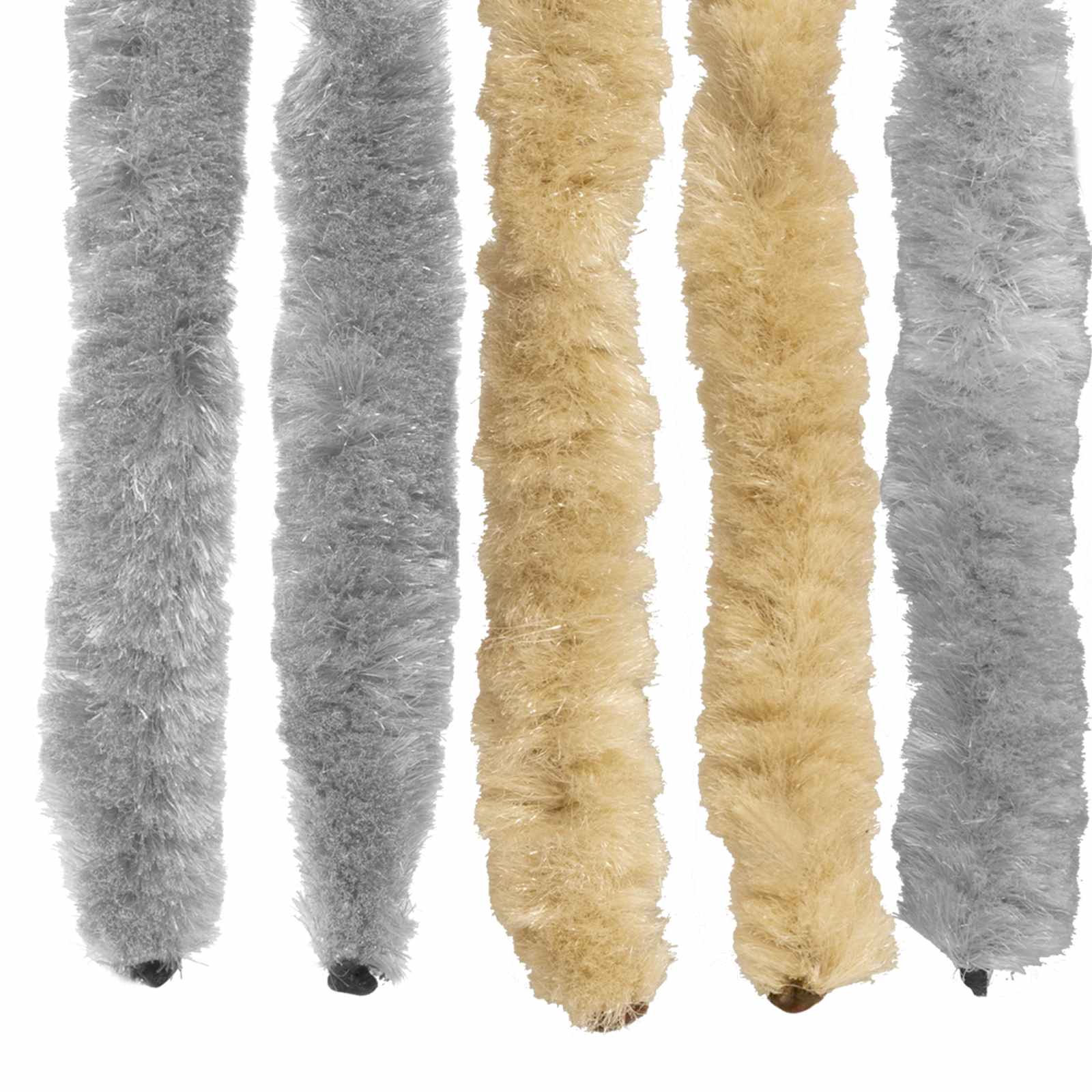 Zavjesa protiv insekata Chenille Siva i bež 100 x 200 cm