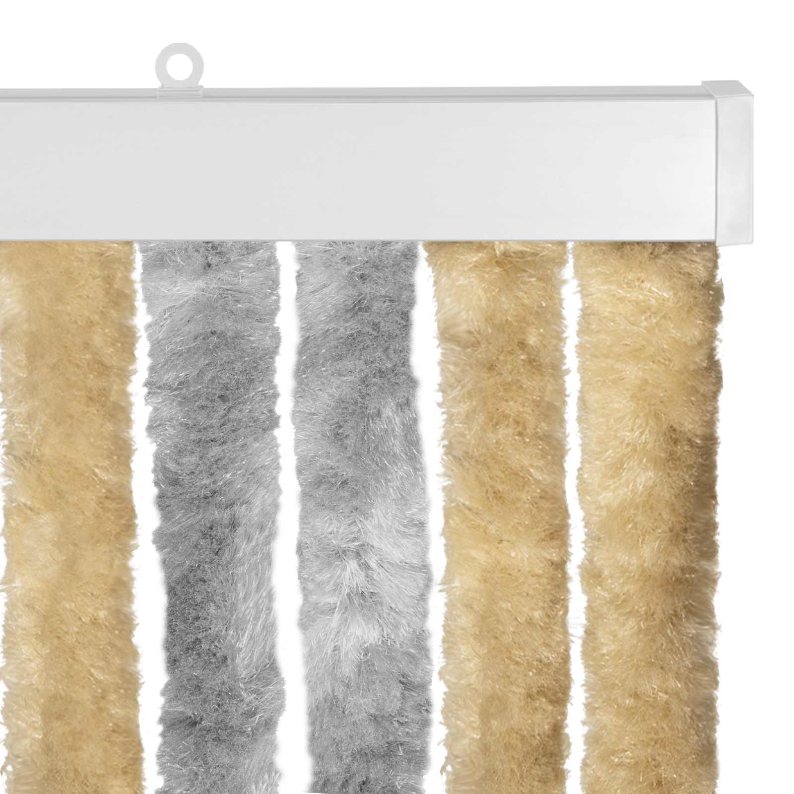 Zavjesa protiv insekata Chenille Siva i bež 100 x 230 cm