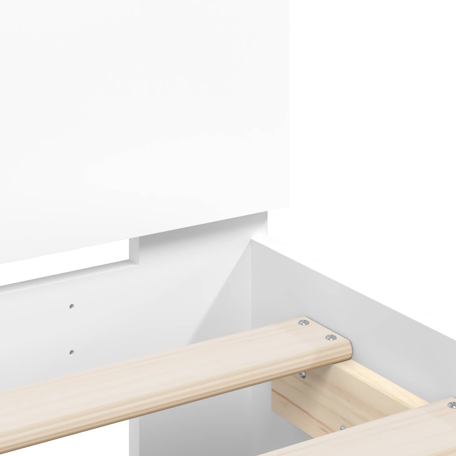 Krevetna konstrukcija s LED svjetlom Bijela 80 x 200 cm
