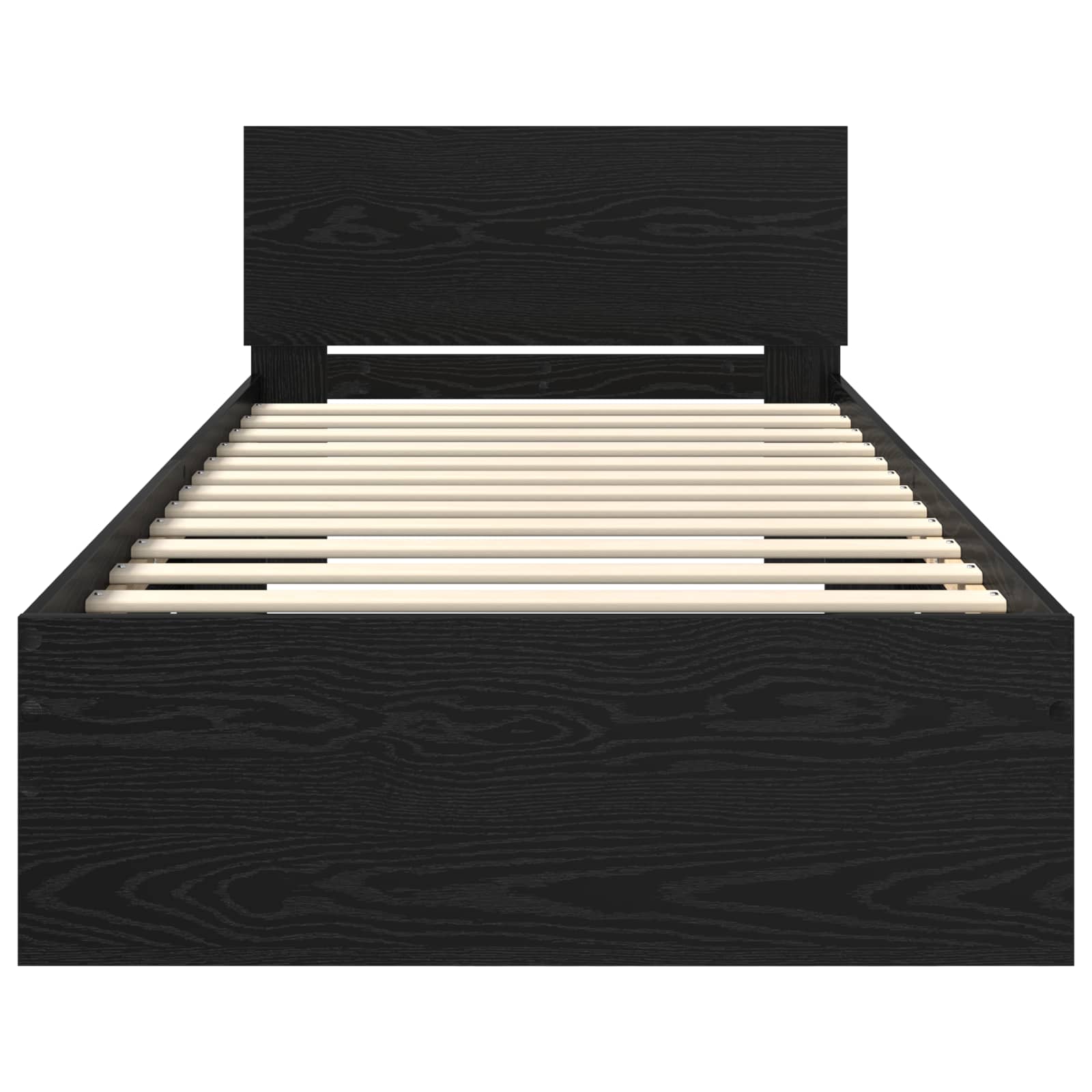 Krevetna konstrukcija s LED svjetlom Crni hrast 80 x 200 cm