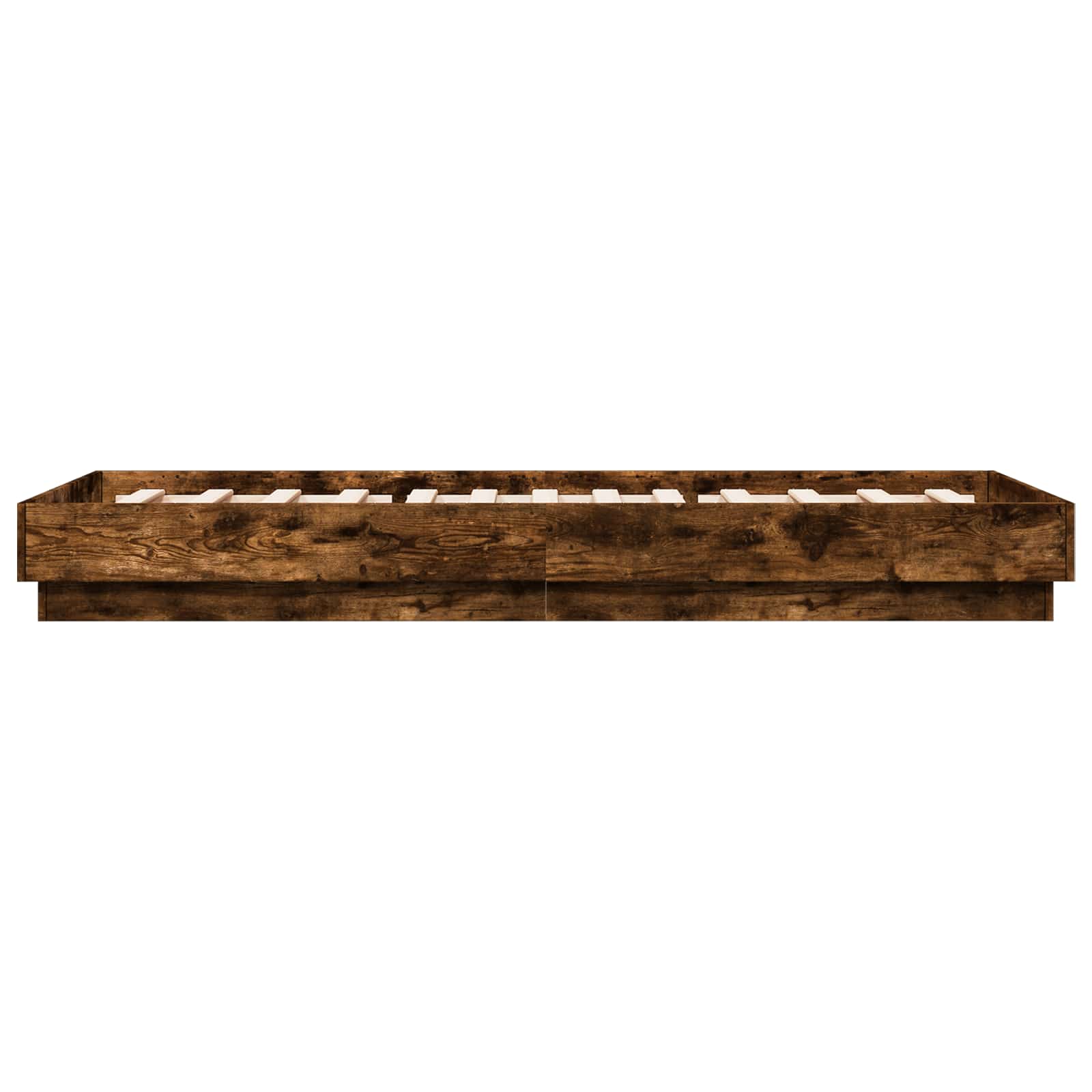 Krevetna konstrukcija s LED svjetlom Dimljeni hrast 80 x 200 cm