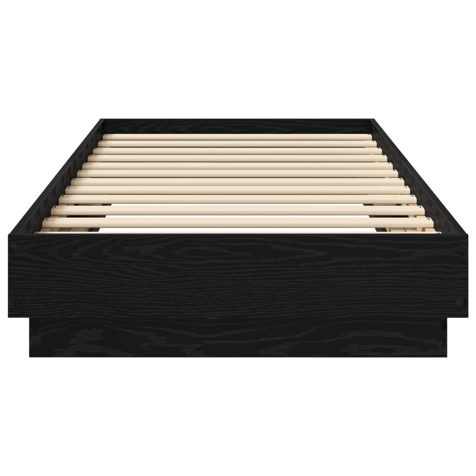 Krevetna konstrukcija s LED svjetlom Crni hrast 80 x 200 cm