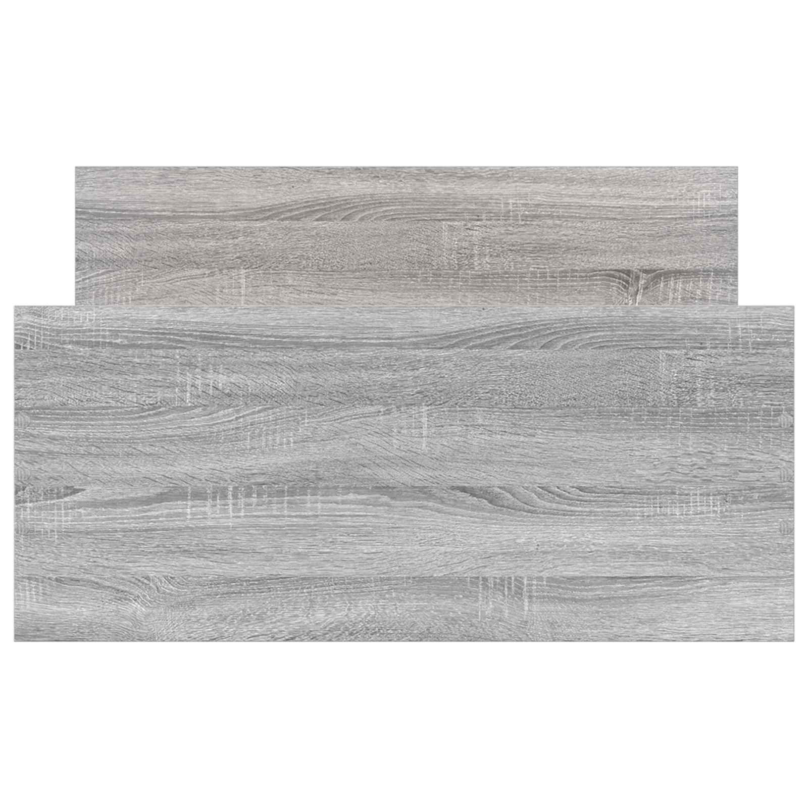 Okvir kreveta s uzglavljem Siva Sonoma 80 x 200 cm