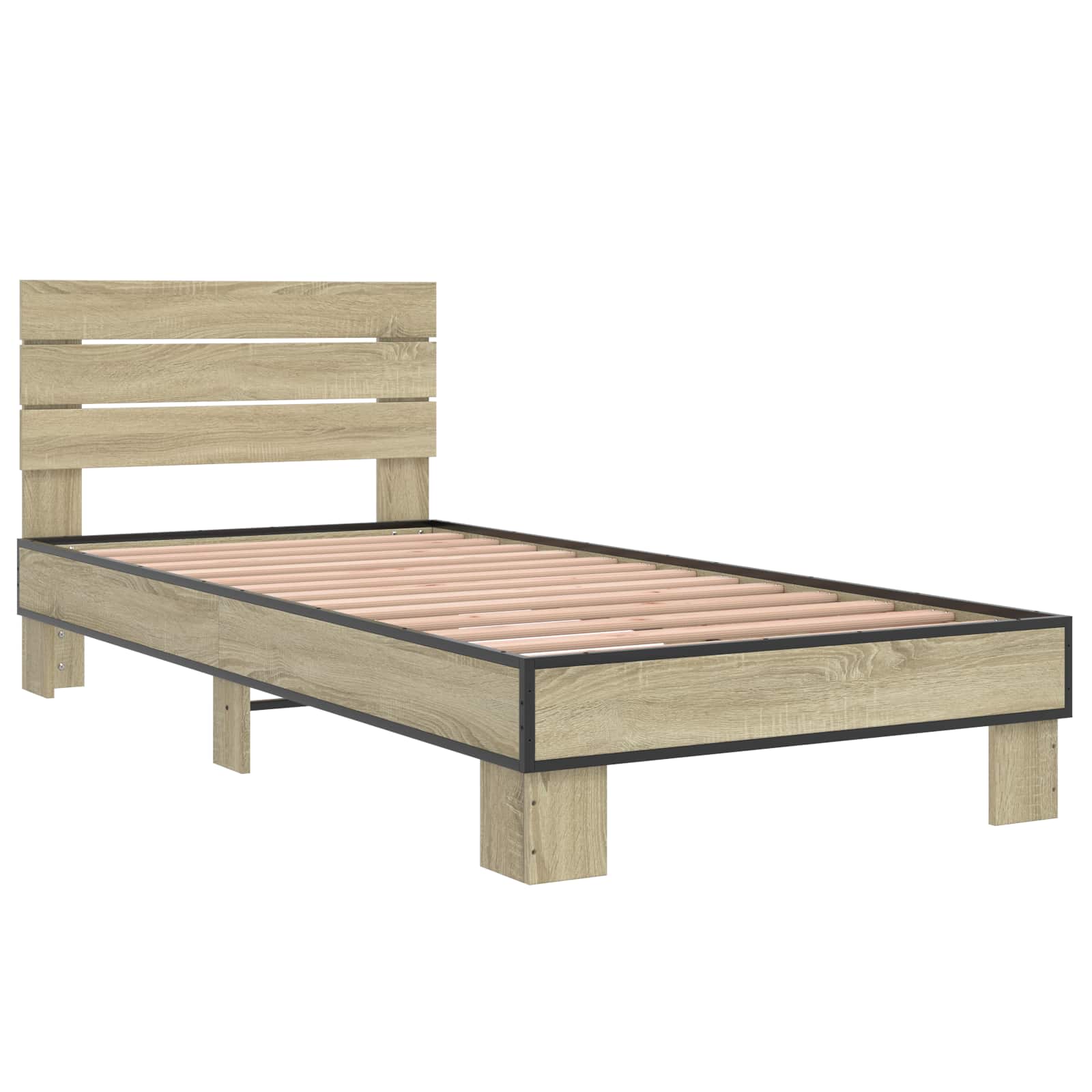 Okvir kreveta s uzglavljem Hrast sonoma 80 x 200 cm