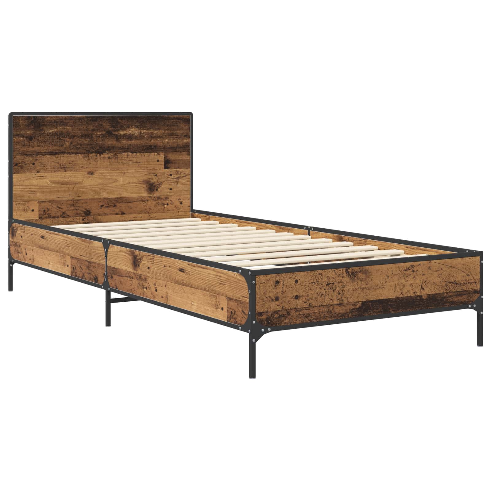 Okvir kreveta s uzglavljem Staro drvo 80 x 200 cm