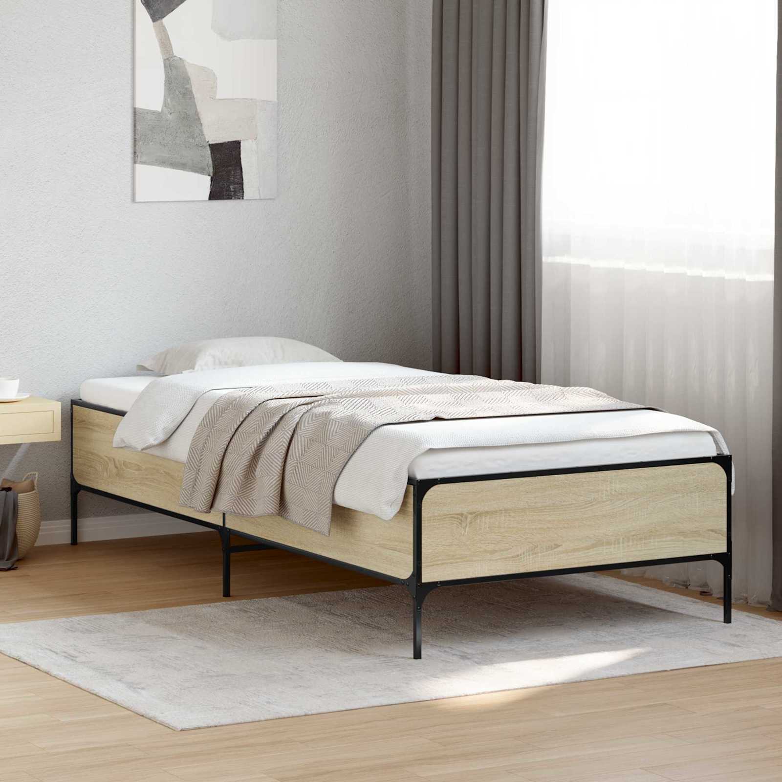 Krevetna konstrukcija Hrast sonoma 80 x 200 cm
