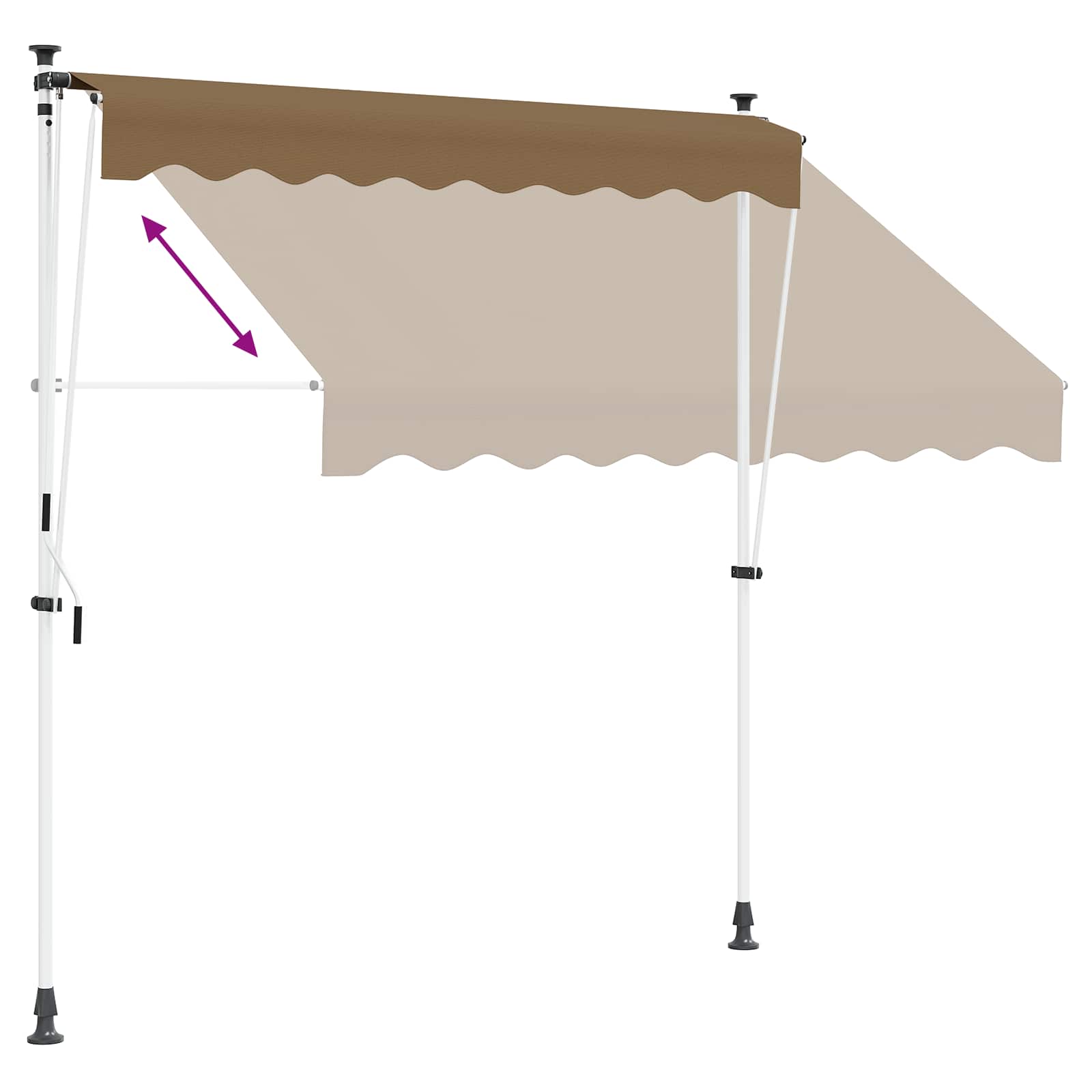 Ručno sklopiva tenda 180 g / m² poliester s PU premazom