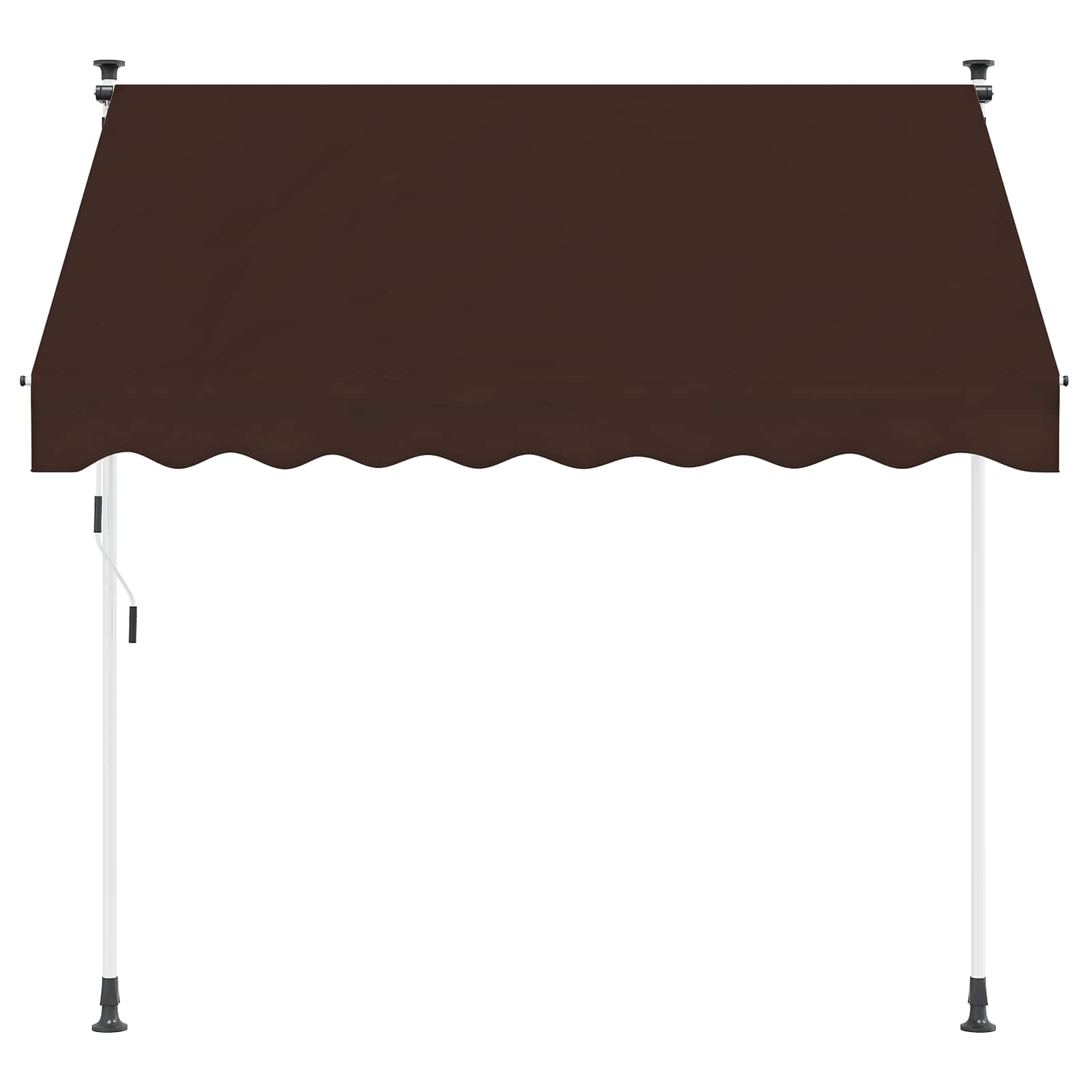 Ručno sklopiva tenda Smeđa 400 cm