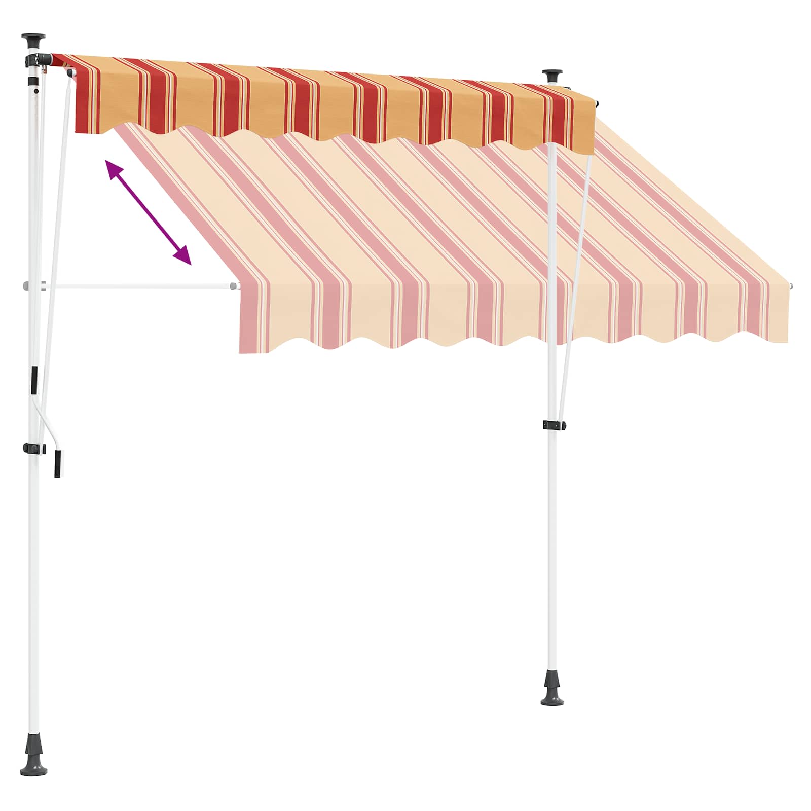 Ručno sklopiva tenda Šareni 300 x 115 x 300 cm