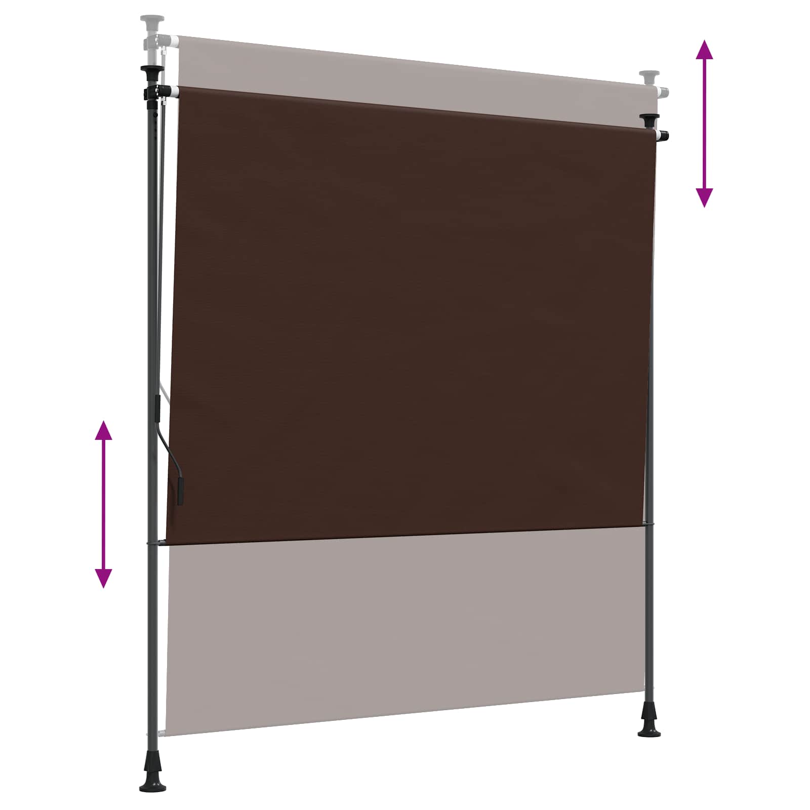 Vanjska Roleta Smeđa 100 x 270 cm