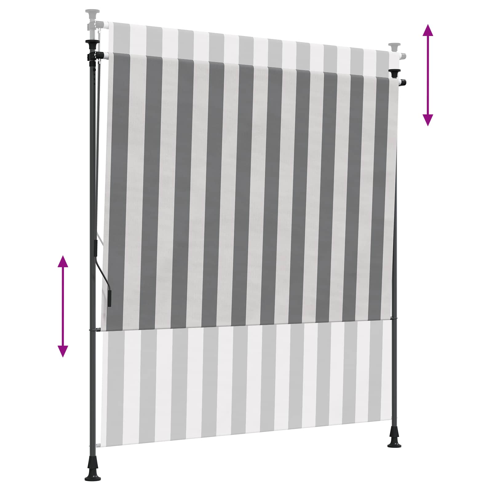 Vanjska Roleta Antracit i bijelo 200 x 270 cm