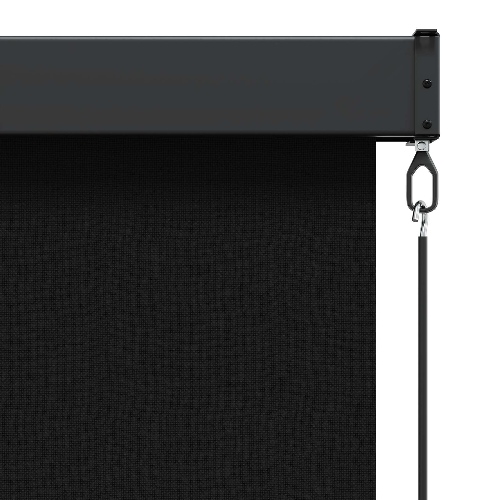 Rolo zavjesa Crna 140 x 250 cm Tkanina i aluminij