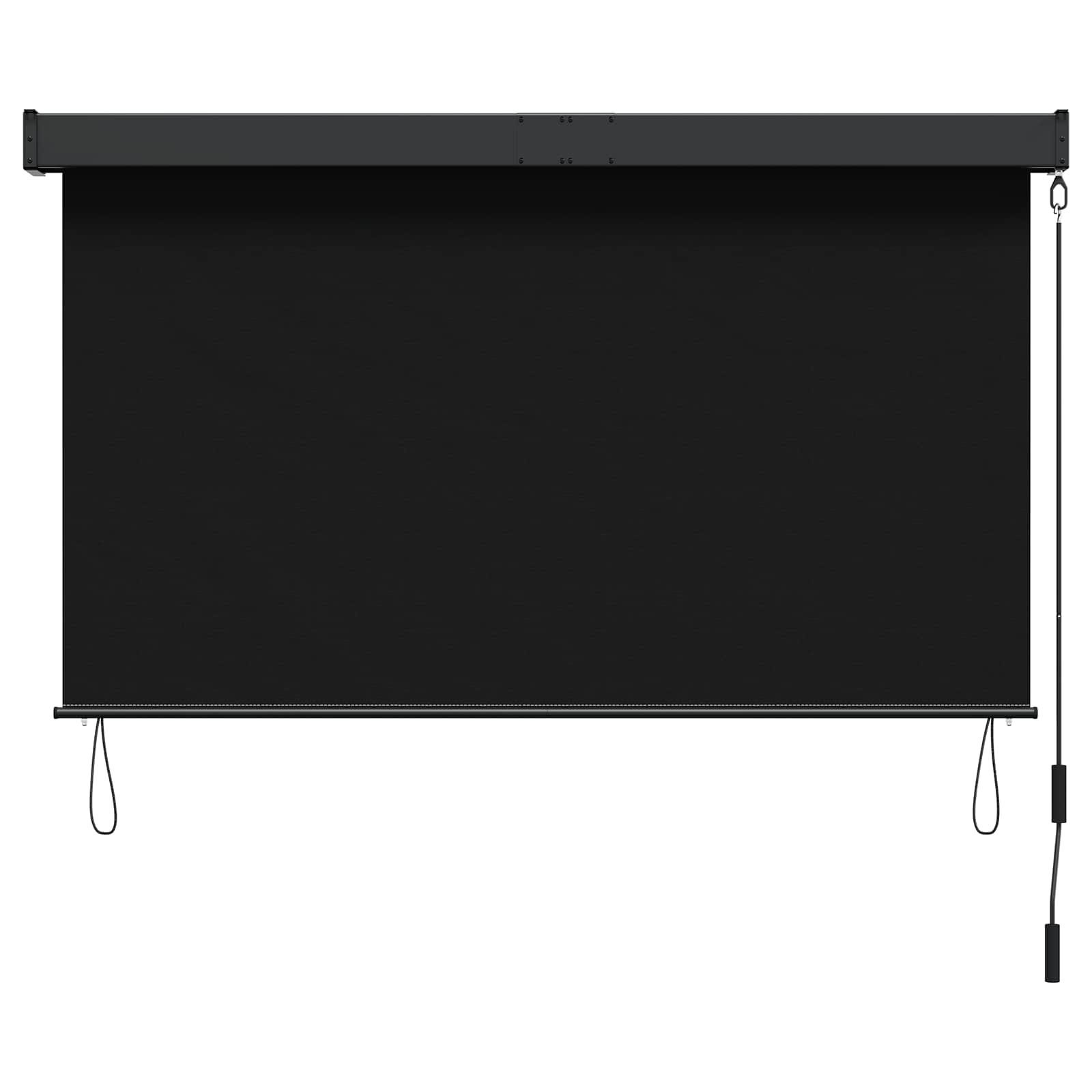 Rolo zavjesa Crna 140 x 250 cm Tkanina i aluminij