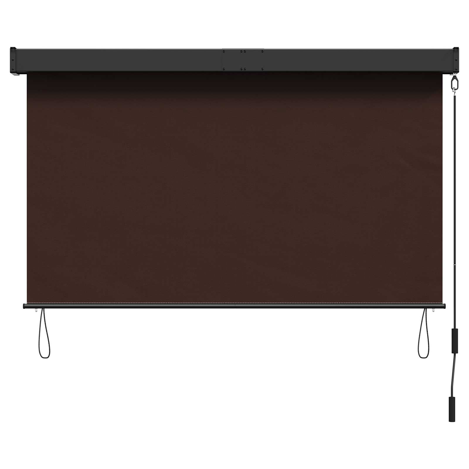 Rolo zavjesa Smeđa 140 x 250 cm Tkanina i aluminij