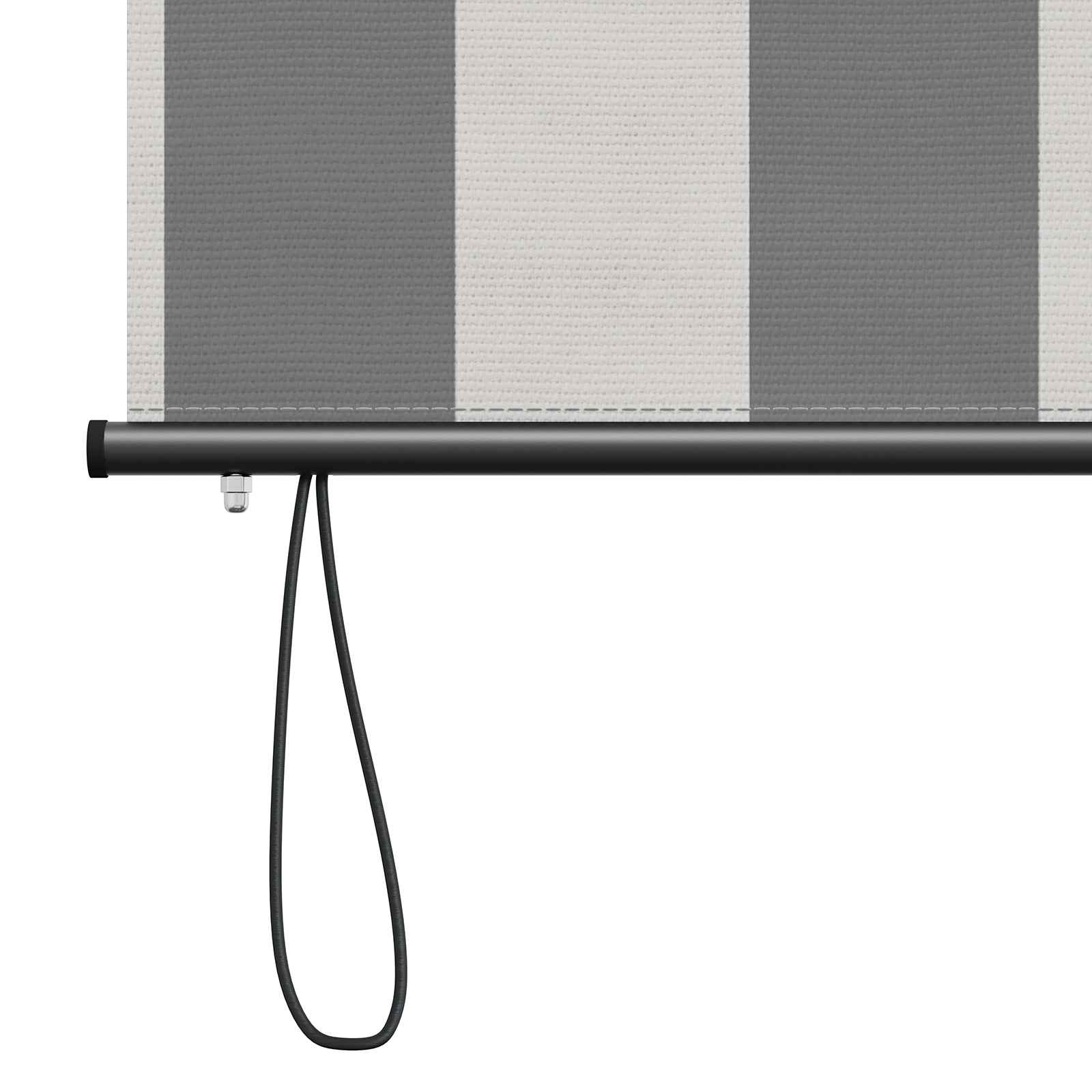 Rolo zavjesa Antracit i bijelo 160 x 250 cm Tkanina i aluminij