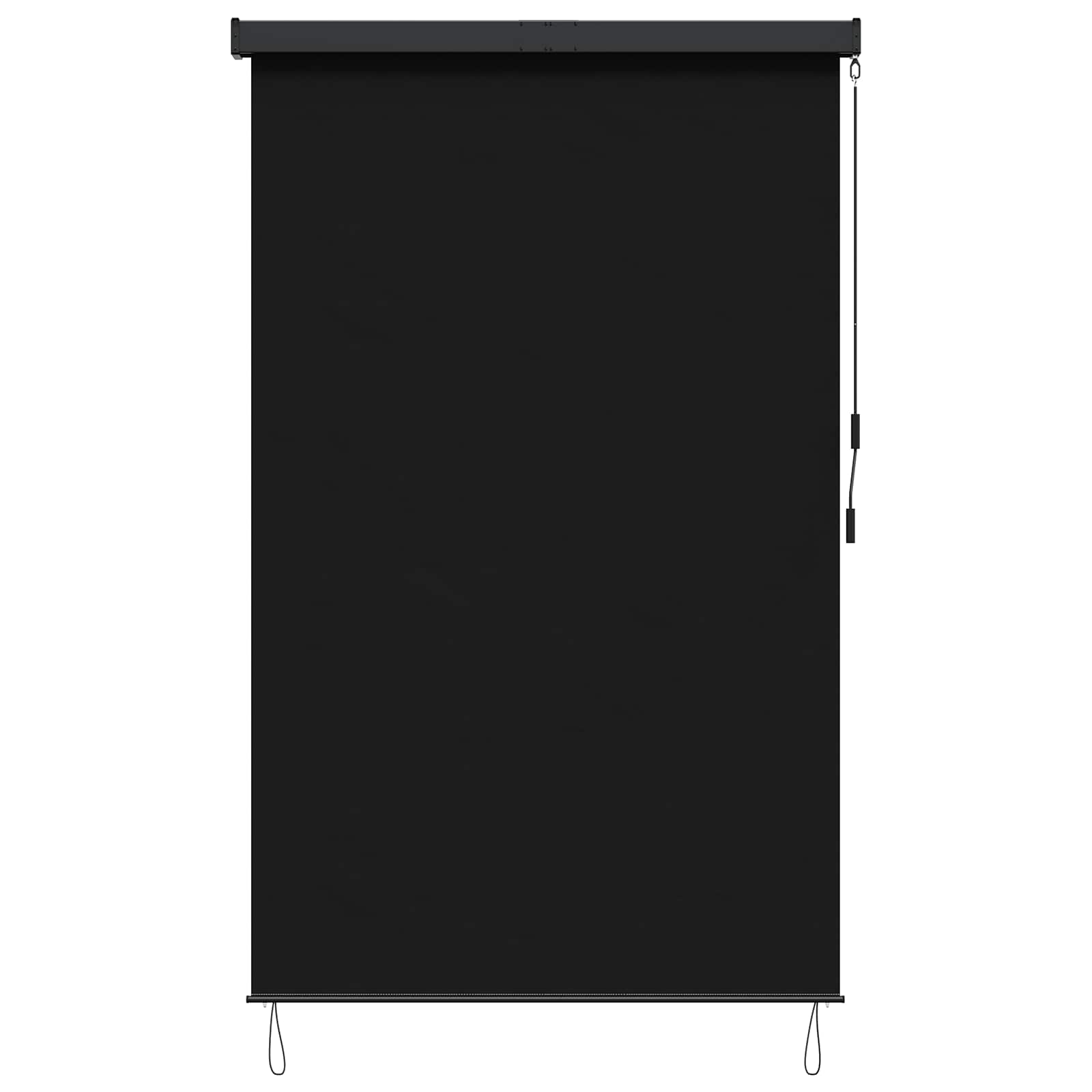 Rolo zavjesa Crna 180 x 250 cm Tkanina i aluminij