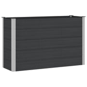 Povišena vrtna gredica Crna 150 x 50 x 91 cm