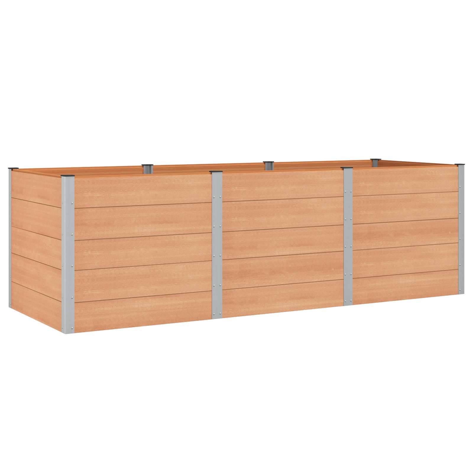Povišena vrtna gredica Smeđa 300 x 100 x 91 cm