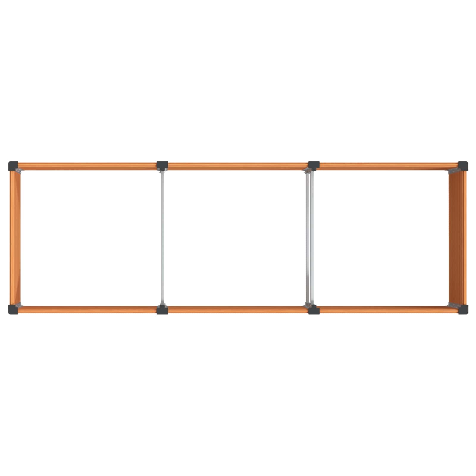 Povišena vrtna gredica Smeđa 300 x 100 x 91 cm
