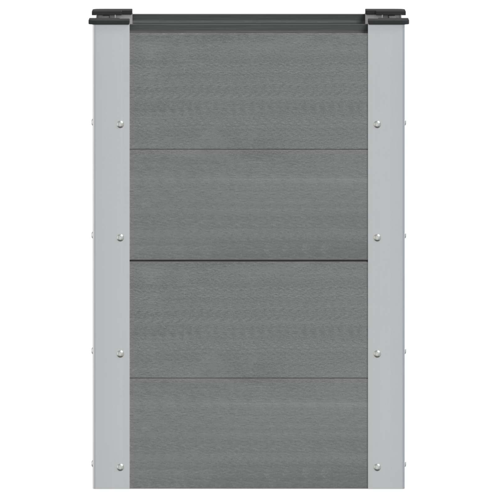 Povišena vrtna gredica Siva 50 x 30 x 72 cm